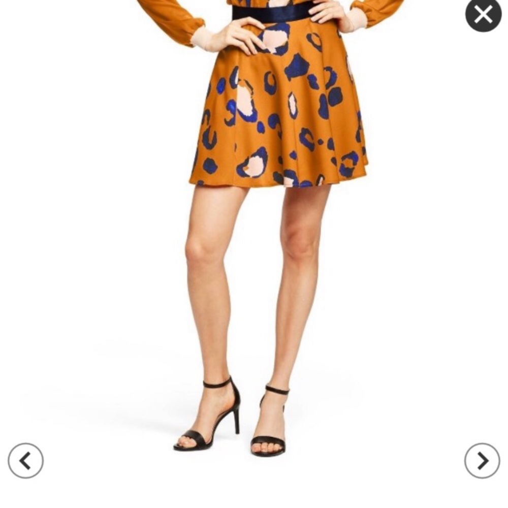 Phillip Lim Leopard Skirt in Burnt Orange